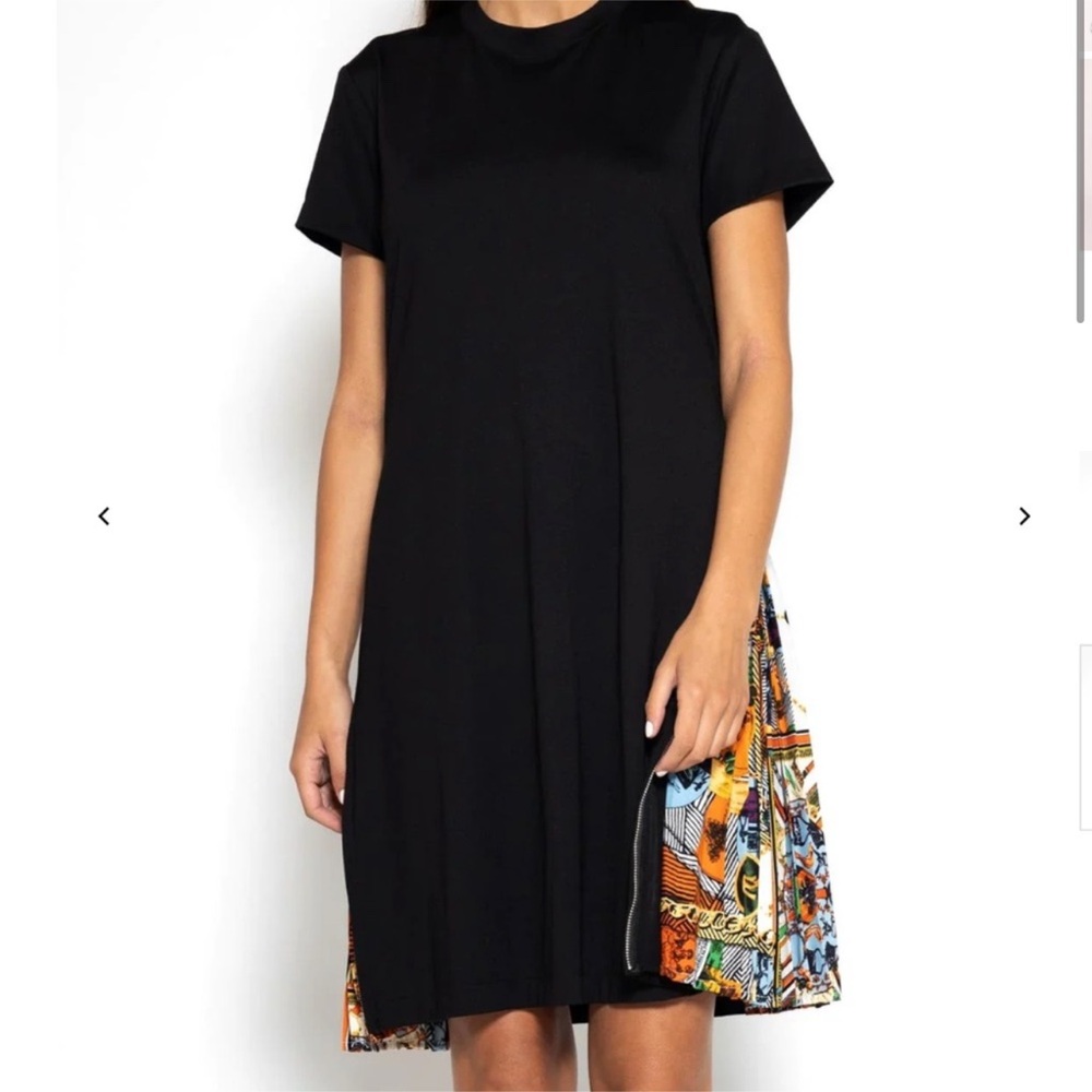 Gracia Black and Multicolor Mini Dress